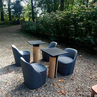 Design tafels en stoelen Stoel Lagranja, grijs